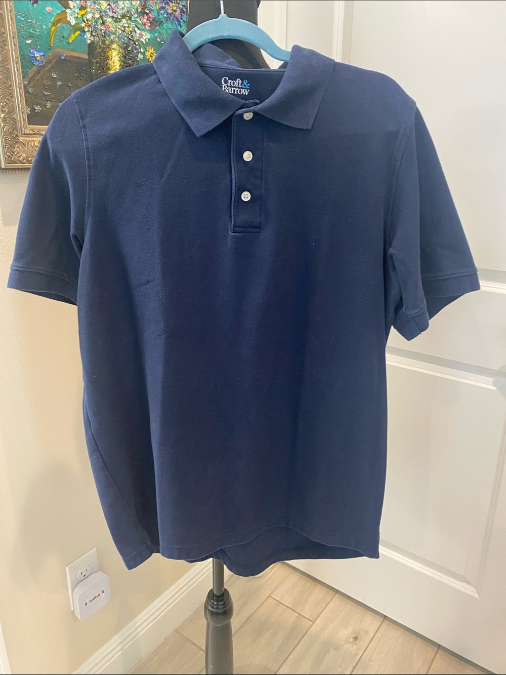 croft & barrow Navy Blue Men’s Short-Sleeve Polo
